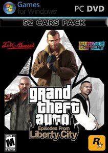 скачать игру бесплатно GTA 4 Episodes from Liberty City 52 Cars Pack (2011/ENG/ADDON) PC